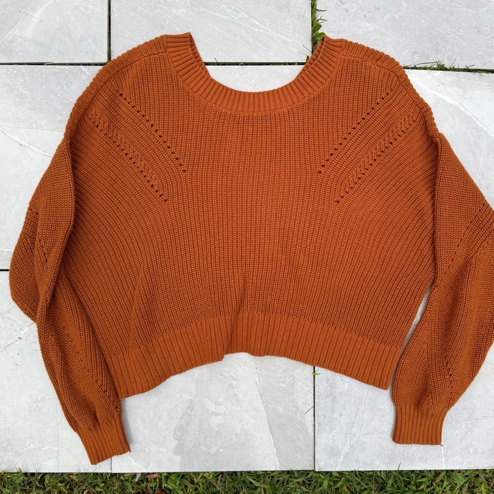 Lucky Brand Knit Crop Sweater size Small